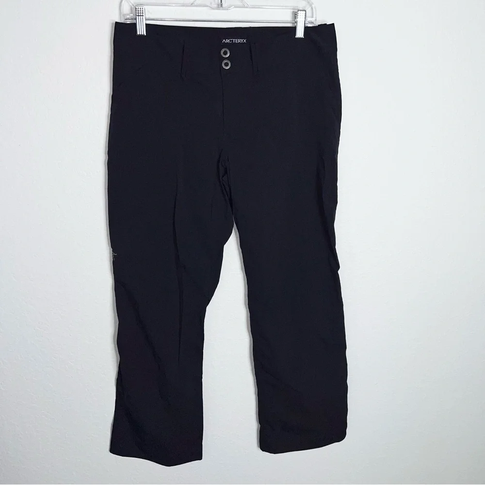 Arcteryx Parapet Trail Pants Women's Size 8 Black Hiking Outdoors Gorpcore B4
